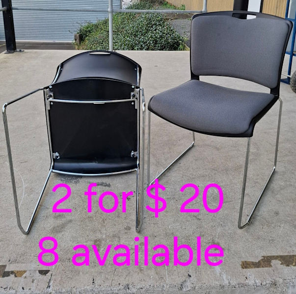 6 Office chairs 2 for $ 20 visitor boardroom meeting reception work 62863384487171111