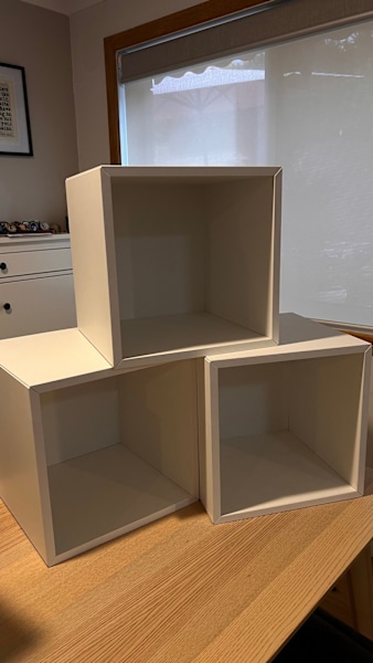 3x EKET (IKEA) Cabinets, White62863371573891112