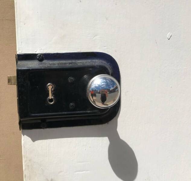 External Door with Vintage Handle - 2025 x 800 x 35 mm63006235673731114
