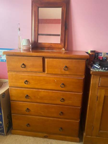 NOW $175 Wood Chest of Drawers /Tallboy62864723596291114