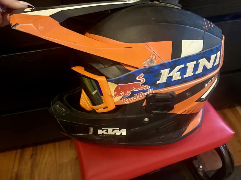 KTM red bull helmet and googles Motorcycle Scooter Accessories