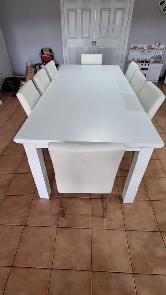 Dining table - white Hamptons62863370075651112