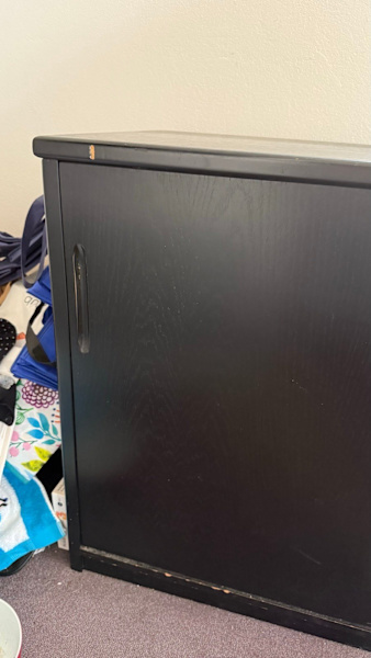 Black lockable sideboard cabinet FREE62863382596353111