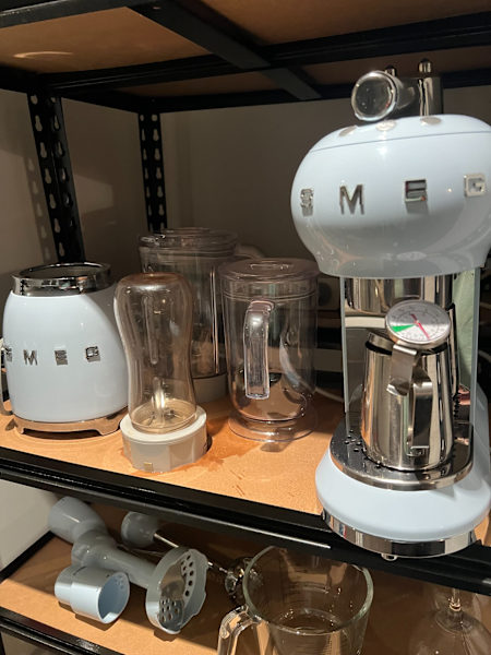 SMEG Retro 50s Espresso Coffee Machine Pastel Blue ECF02PBAU634437513731851116