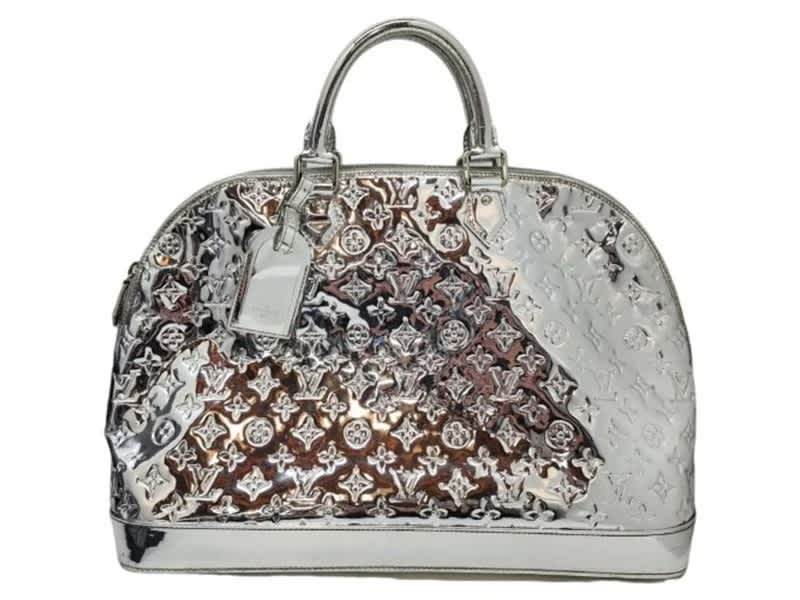 Louis Vuitton Silver Monogram Miroir Alma GM - shop 