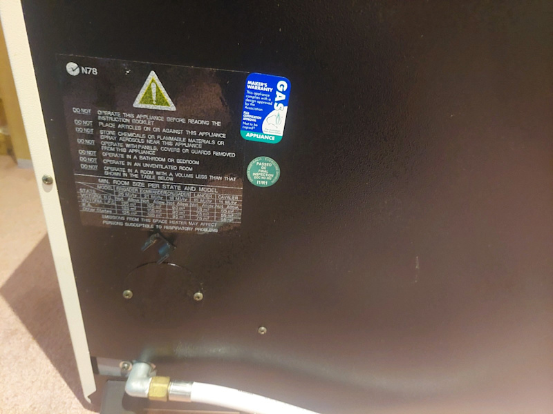 SOLD! Gas Heater Natural Gas Everdure 25MJ63021729669633114