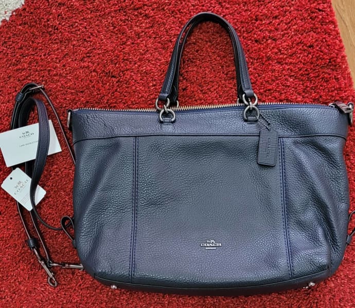 coach pebble leather satchel