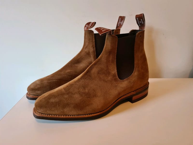 R.M.WILLIAMS Comfort Craftsman Suede Chelsea Boots for Men