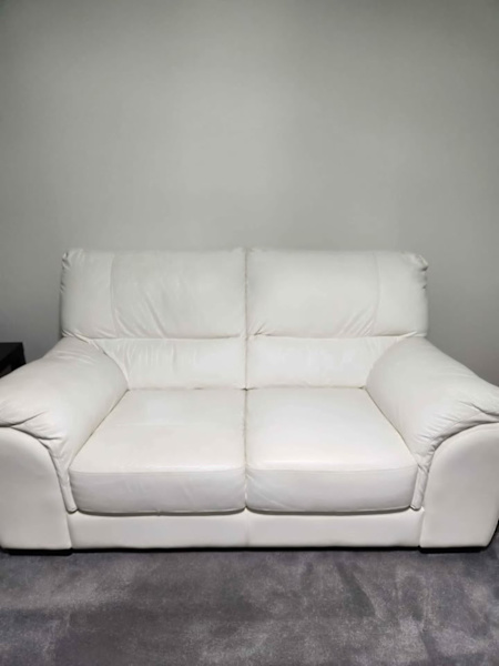 Two white couches - must go!62863383421441111