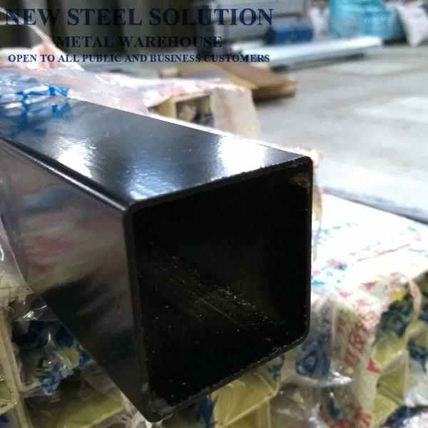 BLACK POWDER COATED STEEL POST 50*50*1.5MM*3.6M FOR FENCING TUBE63439507029891110