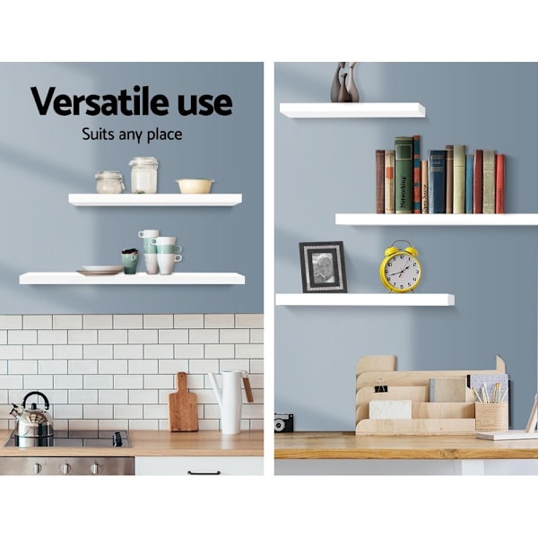 Floating Wall Shelf Set of 3 White62863839515777113