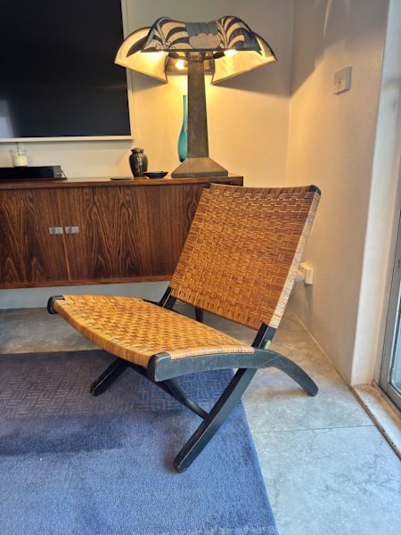 Mid century Japanese folding cane armchairs 62863380201473113