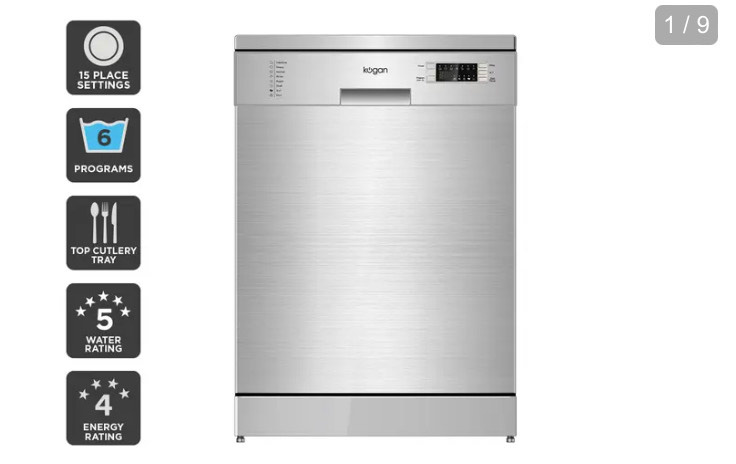 Kogan Stainless steel dishwasher X DEMO 24 MONTH WARRANTY63015640190465113