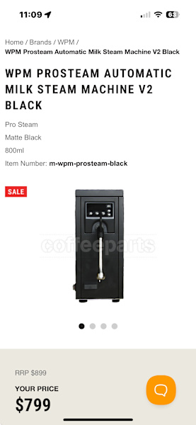 WPM Coffee Automatic Steam Machine V2 Coffee63016486411394111