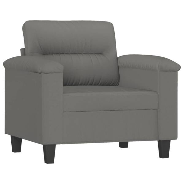 Sofa Chair Dark Grey 60 cm Microfibre Fabric62863383402755111