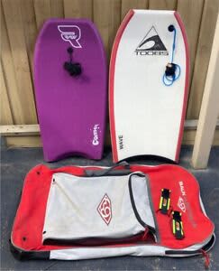 bodyboard bag x2