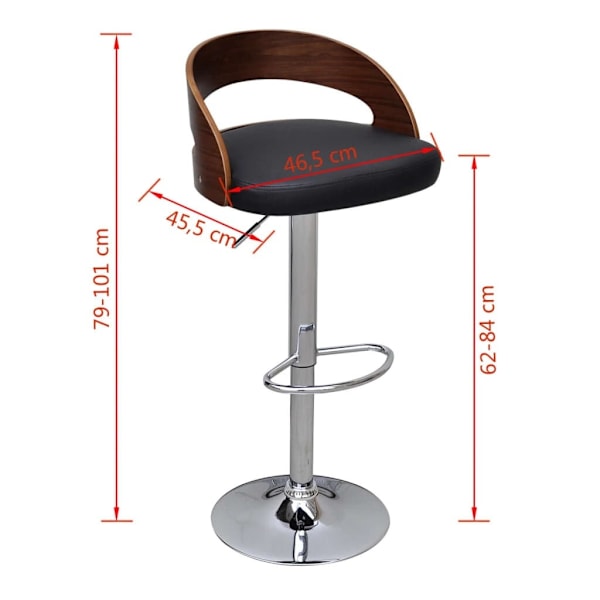 Bar Stools 2 pcs Bent Wood62865820957315114