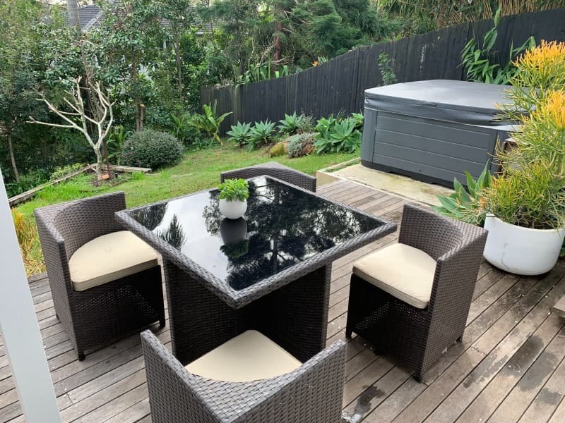 cubic 5 piece garden dining set