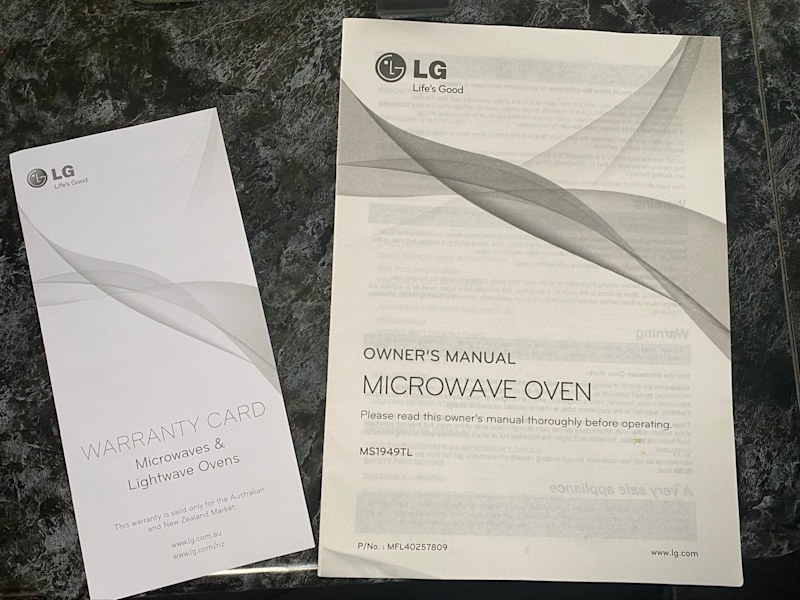 LG stainless steel microwave 63014238025858112