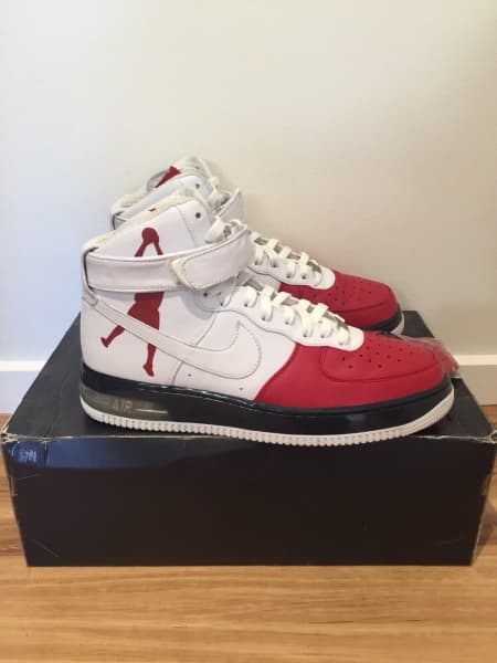 Nike Air Force 1 High Sheed Red White Black Men's - 335844-611 - US