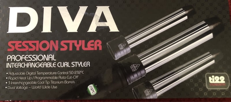 Diva session styler interchangeable curl styler 630173195567381125