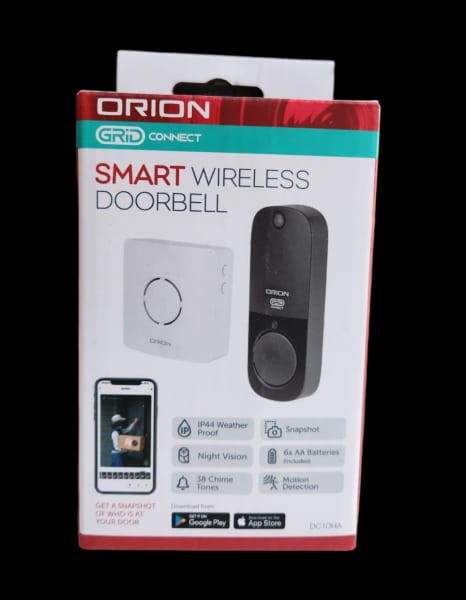 orion smart hardwired video doorbell with grid connect