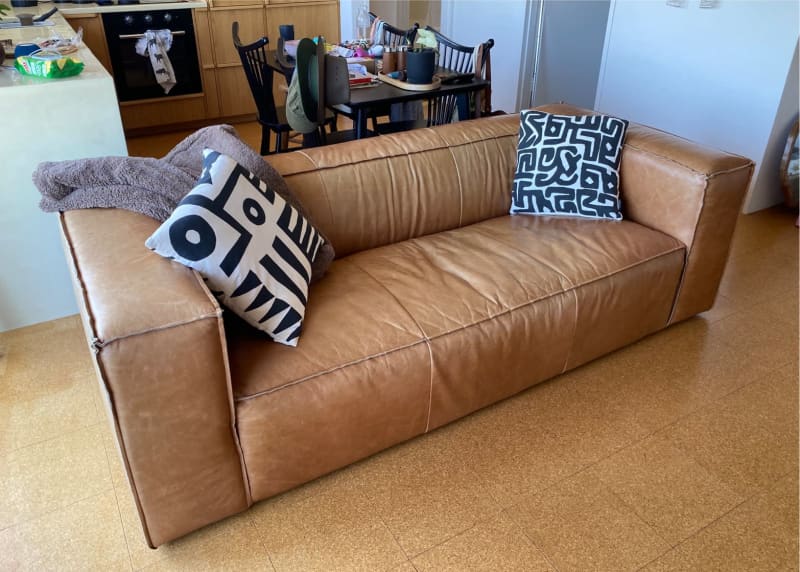 Tan Leather Sofa Gumtree Melbourne Baci Living Room