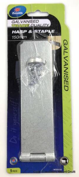 ZENITH 150MM GALVANISED HASP & STAPLE63439421719810110