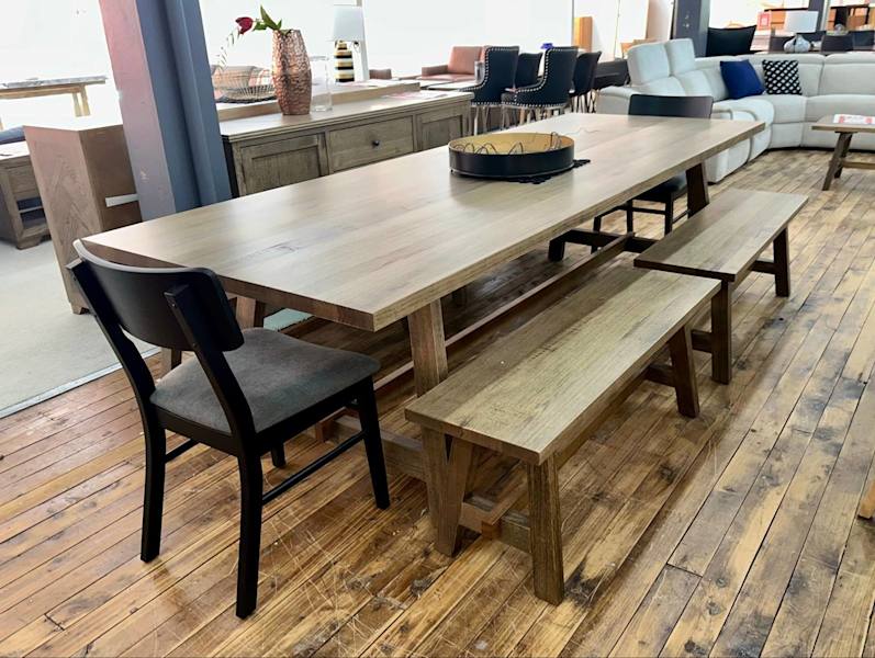 Appollo 2800 Tas/Oak Dining Set with 4 benchseats+ 2 Chairs62863376558210111