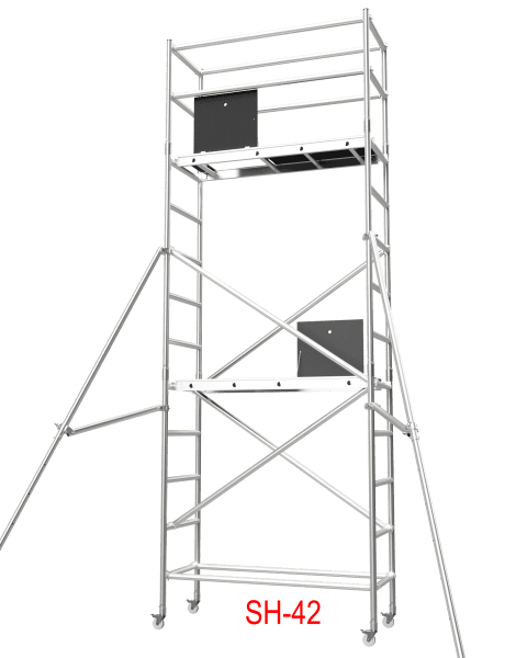 Aluminium Mobile Tower Scaffold SH-42 (4.2m Platform High)63440251394819110