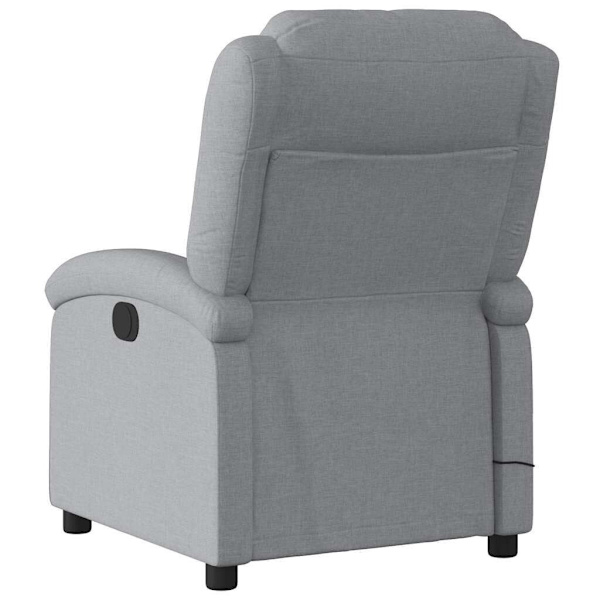 Electric Massage Recliner Chair Light Grey Fabric62863380576770111