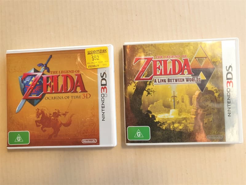 Nintendo 3DS Legend of Zelda BUNDLE: A Link Between Worlds & Ocarina of Time