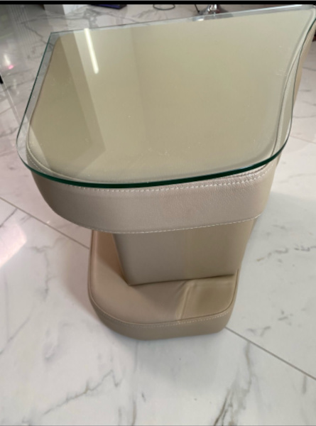 2 side tables - 2 side tables with toughened glass top $7962863411474307113