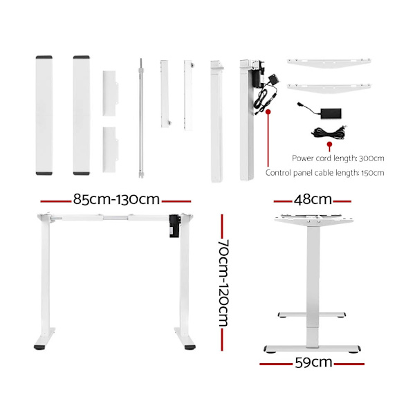 Standing Desk Motorised Sit Stand Desks Black 140CM62864723206913113
