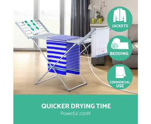 Electric Heated Towel Rail Clothes Rack Warmer Dryer Freestanding63016484063491113