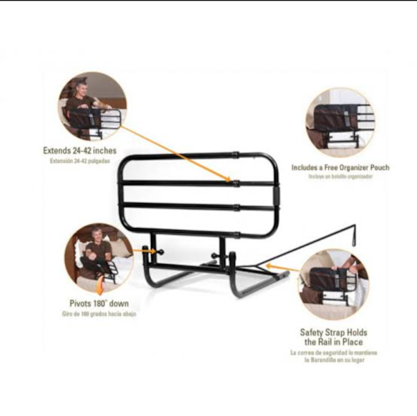 EZ adjustable folding bed rails.62863370561537112