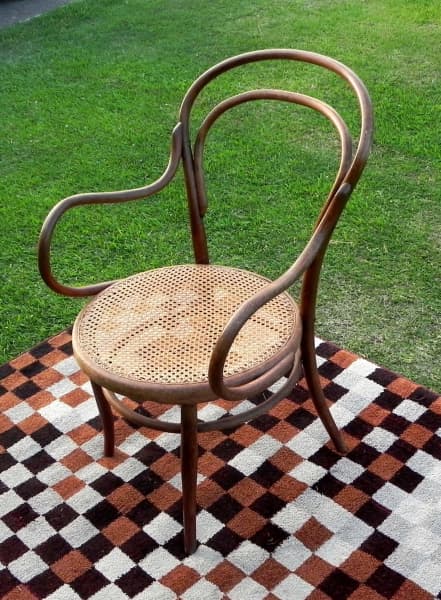 Antique J & J Kohn Bentwood Carved Arm Chair63437624780162111