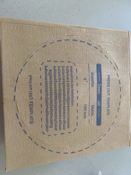 2x new- Down jet diffuser 15cm diameter63011175803266112