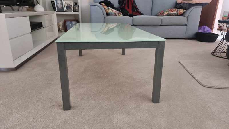 Coffee Table Stainless Steel Glass Top62863383461890113