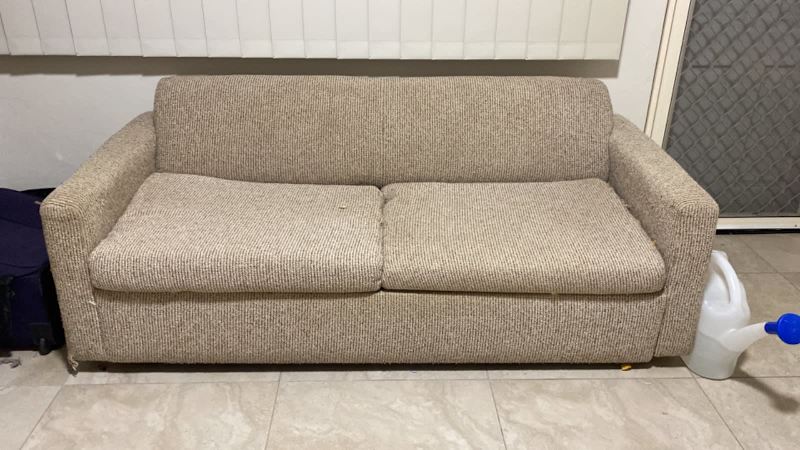Sofa bed - 3 seater, grey/beige63437625206017110