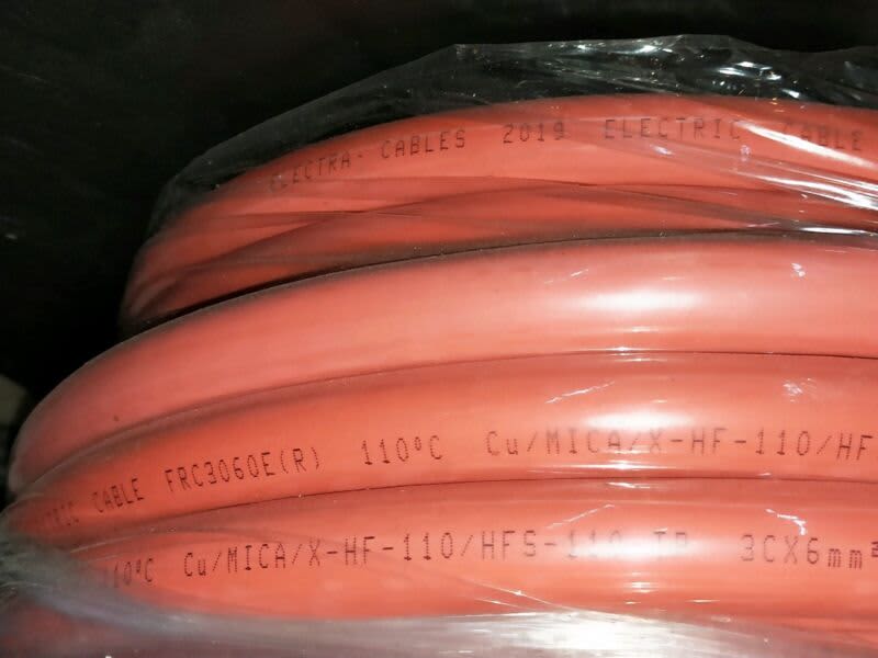 Electra 30metres of 6mm 2 core and earth Fire Rated Cable BRAND NEW63440109833345112