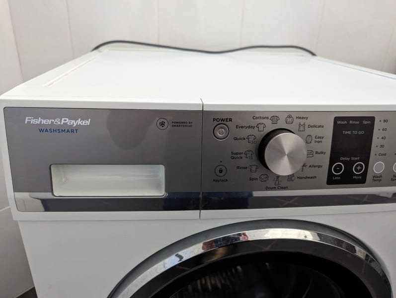 fisher & paykel washsmart 8kg front load washing machine