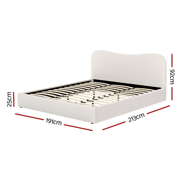 Bed Frame King Size Boucle DARA62863373134849113