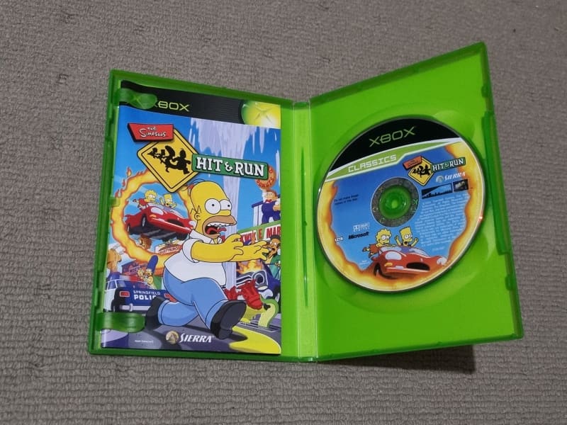 The Simpsons Hit & Run XBOX Retro Video Game Original Mint