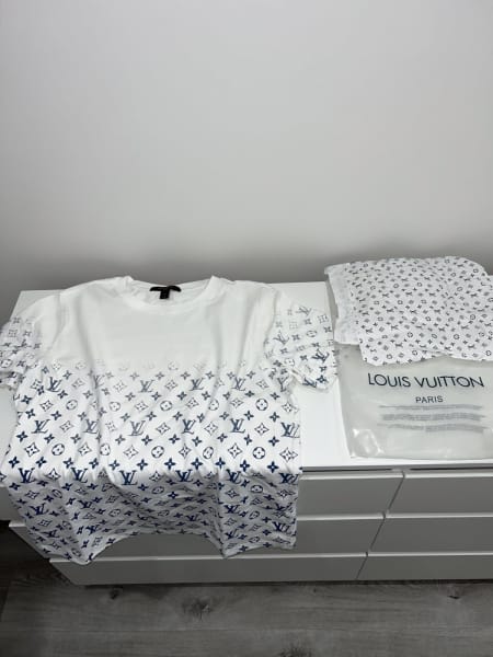 Louis Vuitton Paris LV Monogram Short Sleeve Large 3D Black T-Shirt