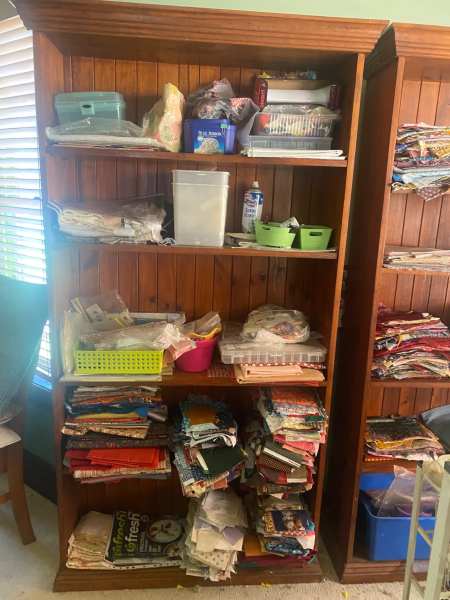 Tall Dark Wood Bookcase x 1 (2 available)62864723313026119