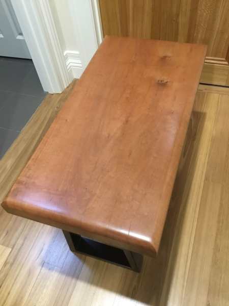 Tasmanian Myrtle table with black steel legs62863839509761113