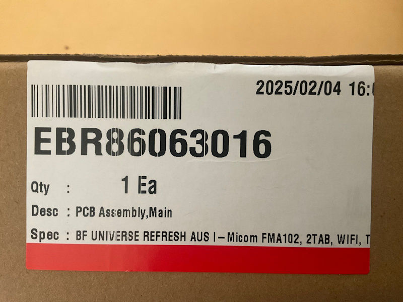 LG GB455 Fridge PCB board (new/unwanted) EBR8606301663022634549762112