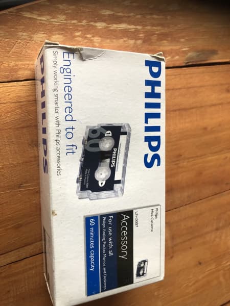  Philips LFH0007 10 Pack 60-Minute Mini Cassette Tape