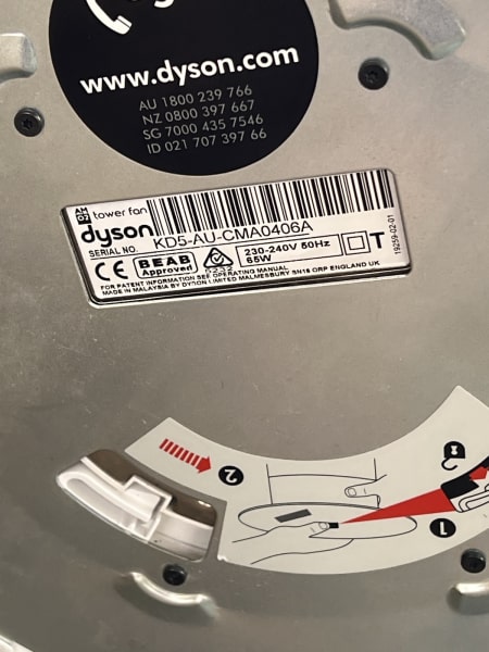 Dyson Tower Fan w Remote - Not Working (Parts only)63020445029890113